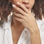 Bague Chou Or Blanc Diamant - Bagues avec pierre Femme | Histoire d&rsquo;Or