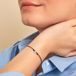 Bracelet Lyllie Argent Blanc Oxyde De Zirconium - Bracelets cordon Femme | Histoire d&rsquo;Or