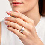 Bague Huge Argent Blanc Oxyde De Zirconium -  Femme | Histoire d&rsquo;Or