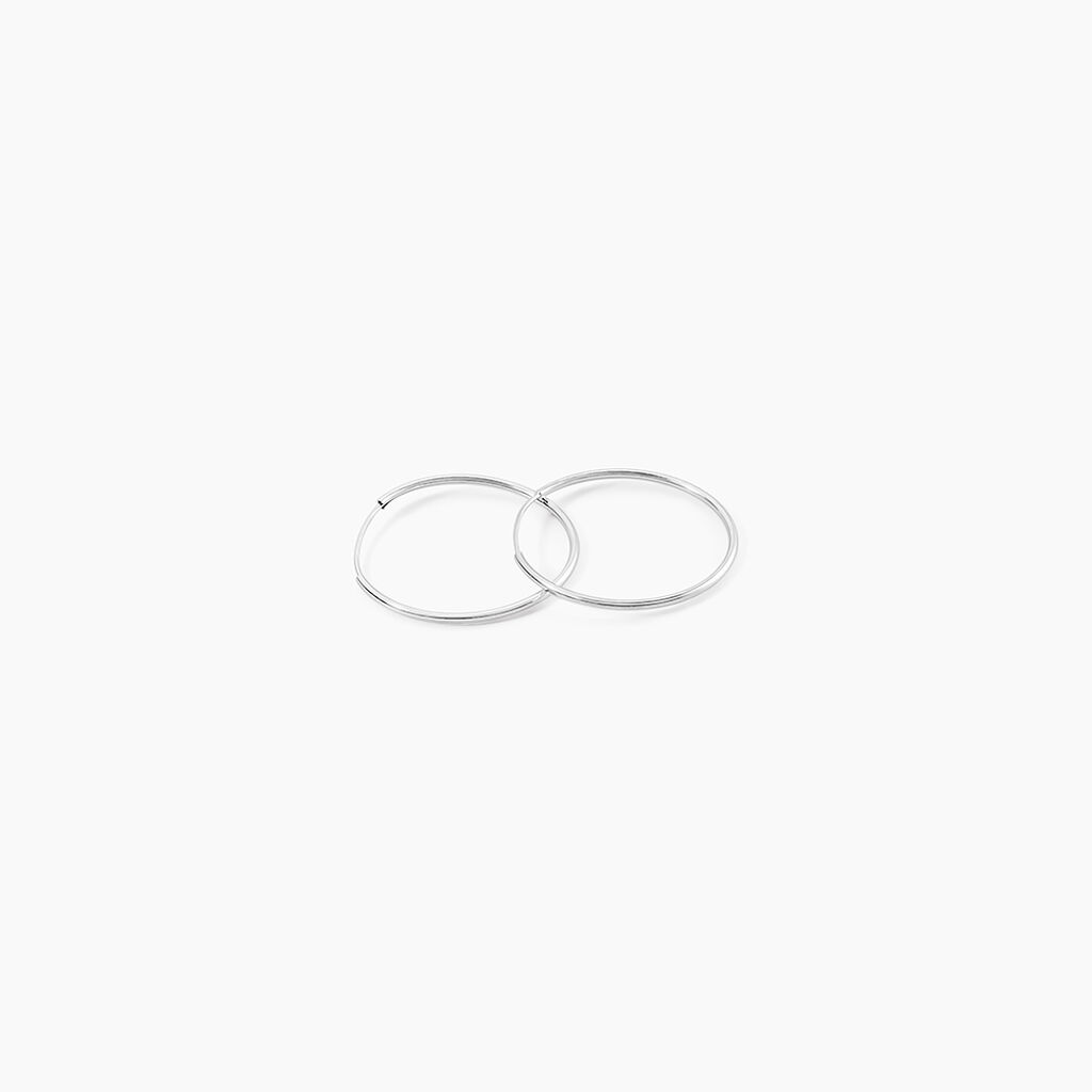 Cr&eacute;oles Muses Flexibles Or Blanc - Boucles d'oreilles cr&eacute;oles Femme | Histoire d&rsquo;Or