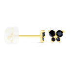 Boucles D'oreilles Puces Or Jaune Oxydes De Zirconium - Clous d'oreilles Femme | Histoire d&rsquo;Or