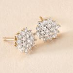 Boucles D'oreilles Puces Caliopee Or Jaune Diamant - Clous d'oreilles Femme | Histoire d&rsquo;Or