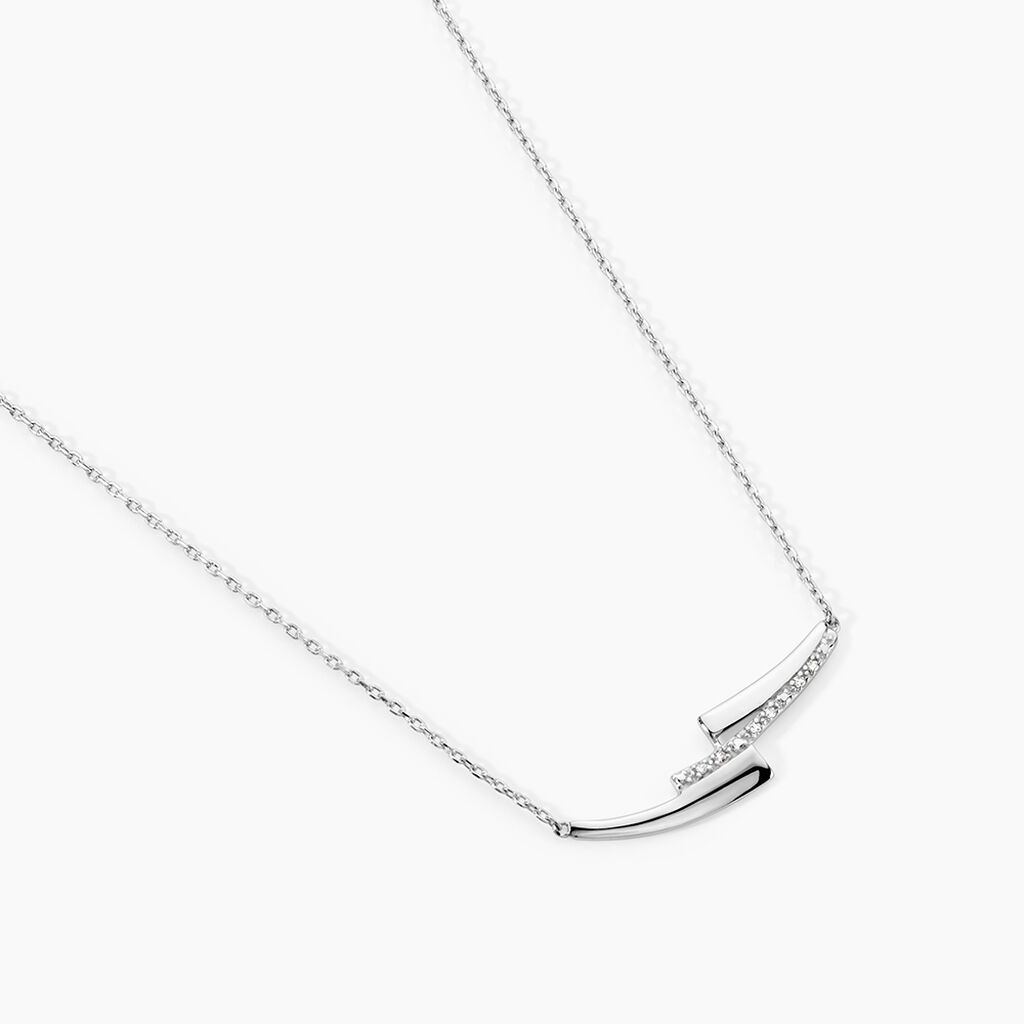Collier Ainhoa Or Blanc Diamant - Colliers Femme | Histoire d&rsquo;Or