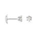 Boucles D'oreilles Puces Natalia Pl Platine Blanc Diamant - Clous d'oreilles Femme | Histoire d’Or