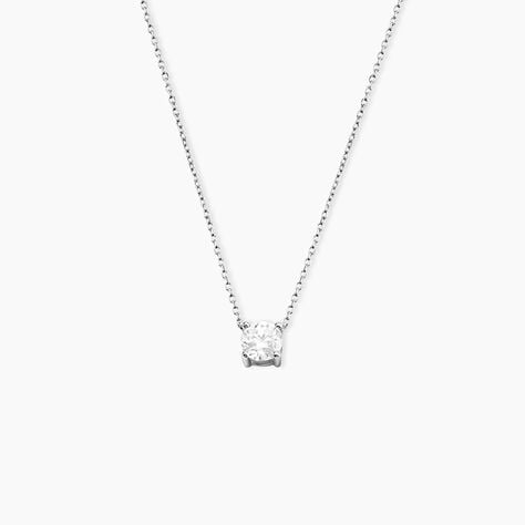 Collier Collection Aphrodite Or Blanc Diamant Synthetique - Colliers Femme | Histoire d&rsquo;Or