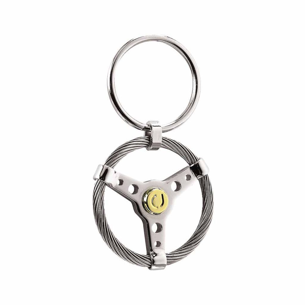 Porte Clefs Mariemeae Acier Bicolore