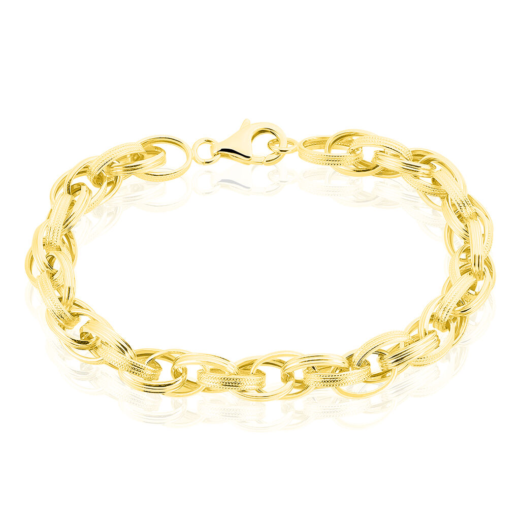 Bracelet Aaron Maille Fantaisie Or Jaune