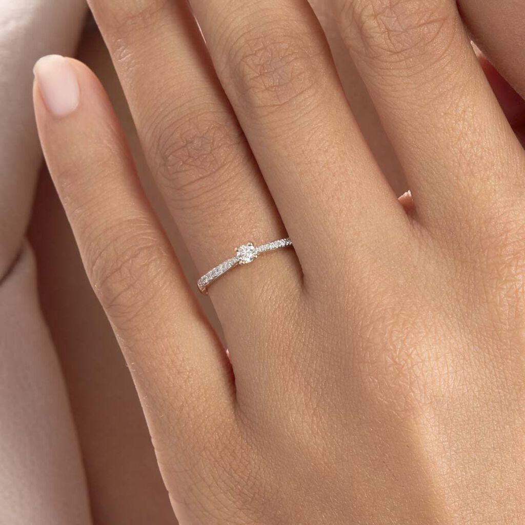Bague Solitaire Hemera Or Jaune Diamant - Bagues solitaires Femme | Histoire d’Or