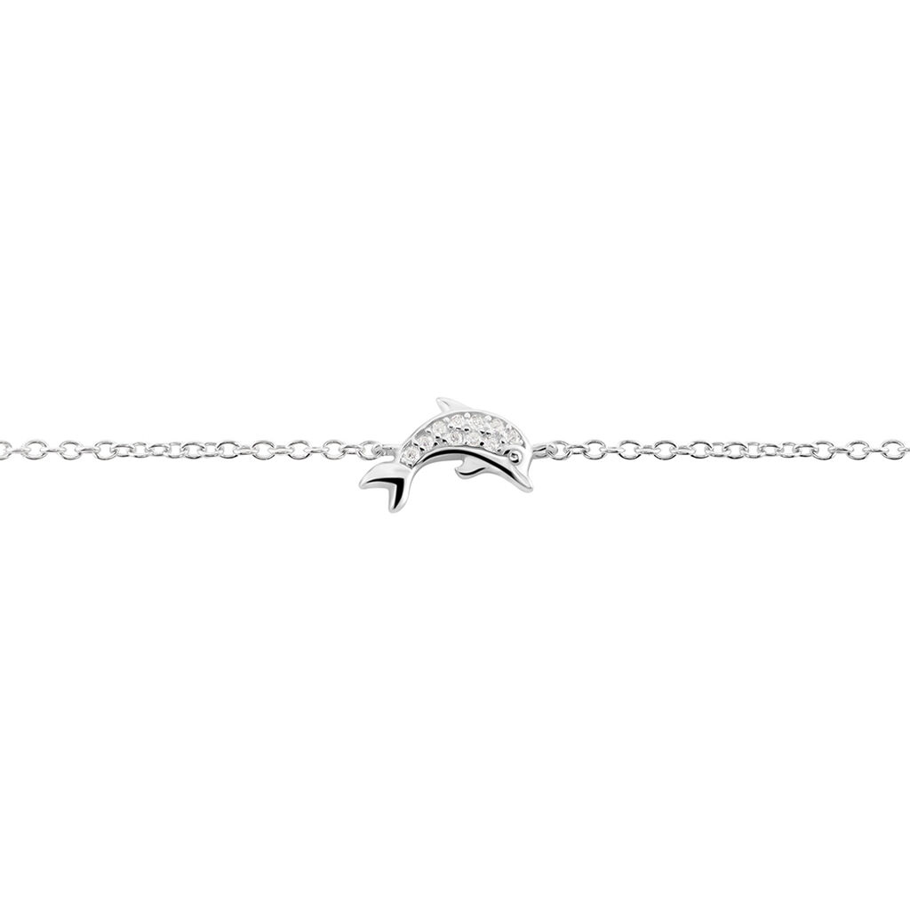 Bracelet Court Argent Blanc Giullia Oxyde De Zirconium - Bracelets Femme | Histoire d’Or