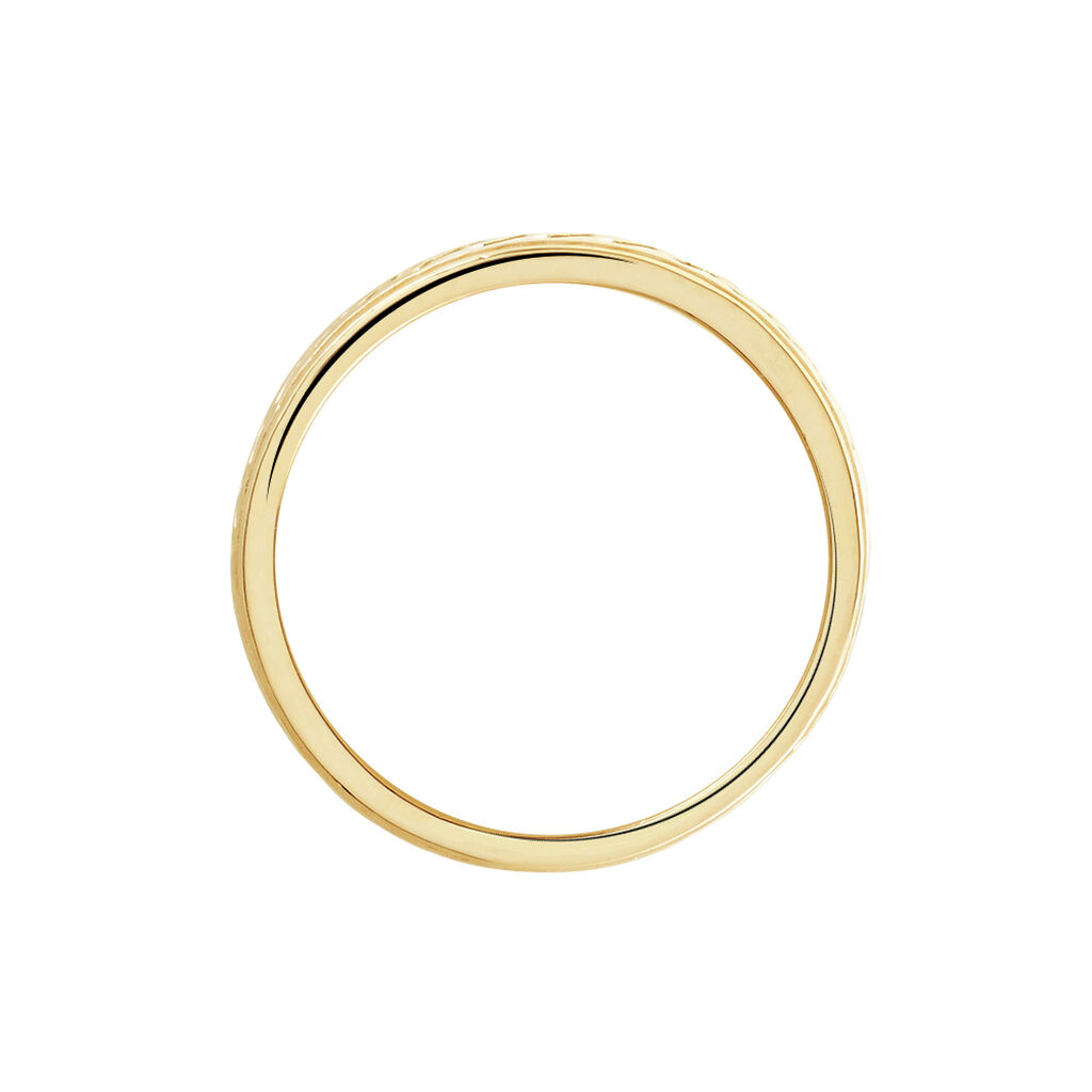 Bague Plaqué Or Jaune Hugh - Bagues Homme | Histoire d’Or
