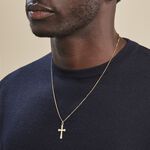 Pendentif Benny Croix Ciselee Or Jaune - Pendentifs Bapt&ecirc;me Famille | Histoire d&rsquo;Or