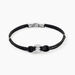 Bracelet Fabrice Acier Blanc - Bracelets cordon Homme | Histoire d’Or