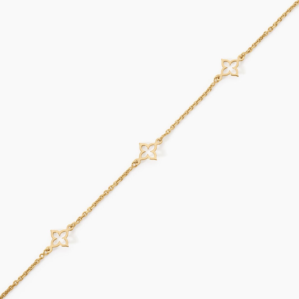 Bracelet Kalia Argent Dor&eacute; A L'Or 750/1000 - Bijoux sans pierre Femme | Histoire d&rsquo;Or