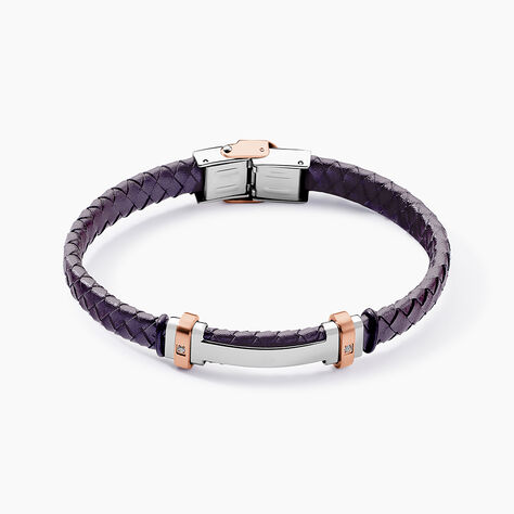 Bracelet Acier Blanc Ludovic Oxyde De Zirconium - Bracelets Homme | Histoire d&rsquo;Or