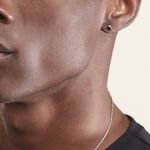 Boucles D'oreilles Puces Edy Serti Clos Or Blanc Saphir - Clous d'oreilles Femme | Histoire d&rsquo;Or