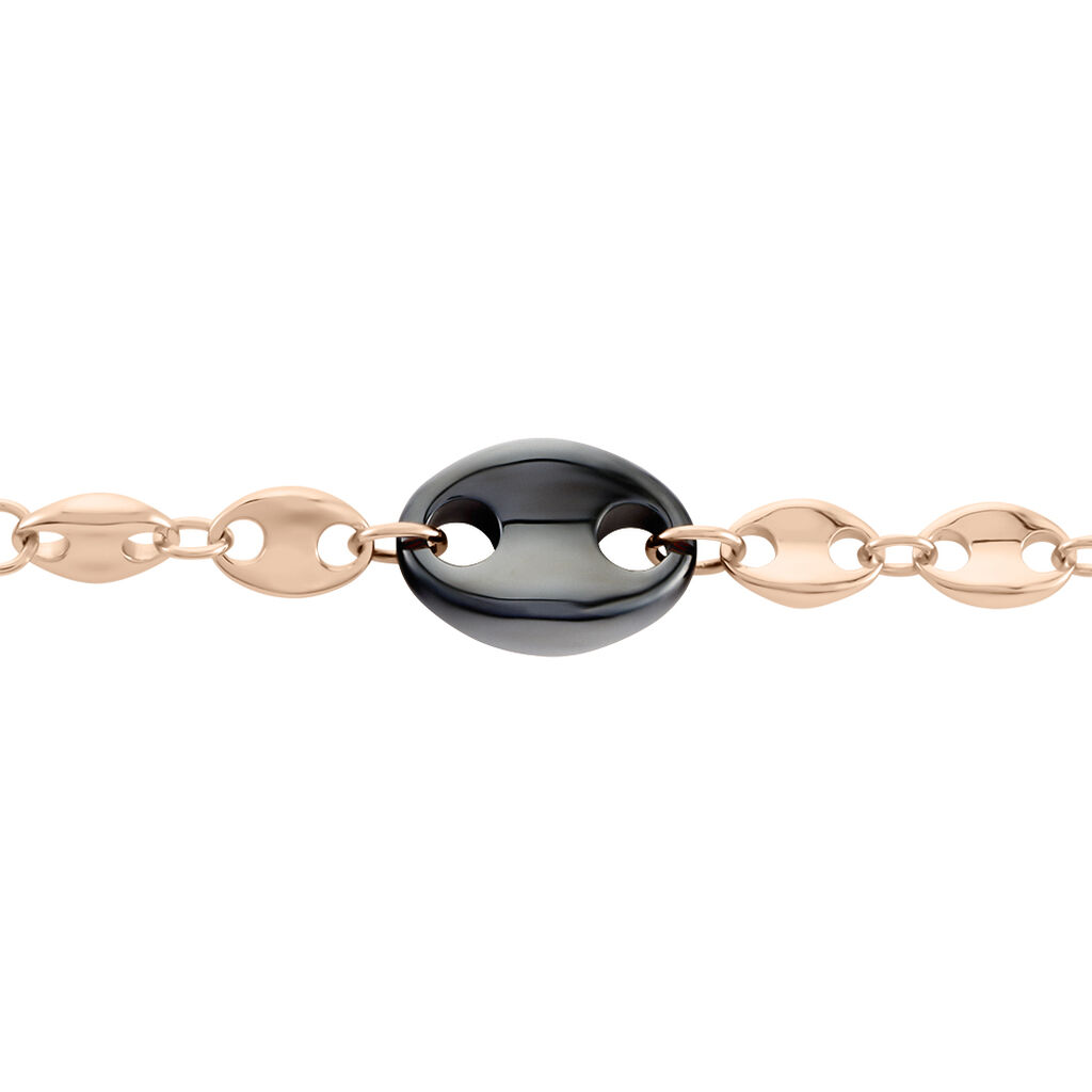 Bracelet Ashoka Argent Rose Céramique - Bracelets Femme | Histoire d’Or