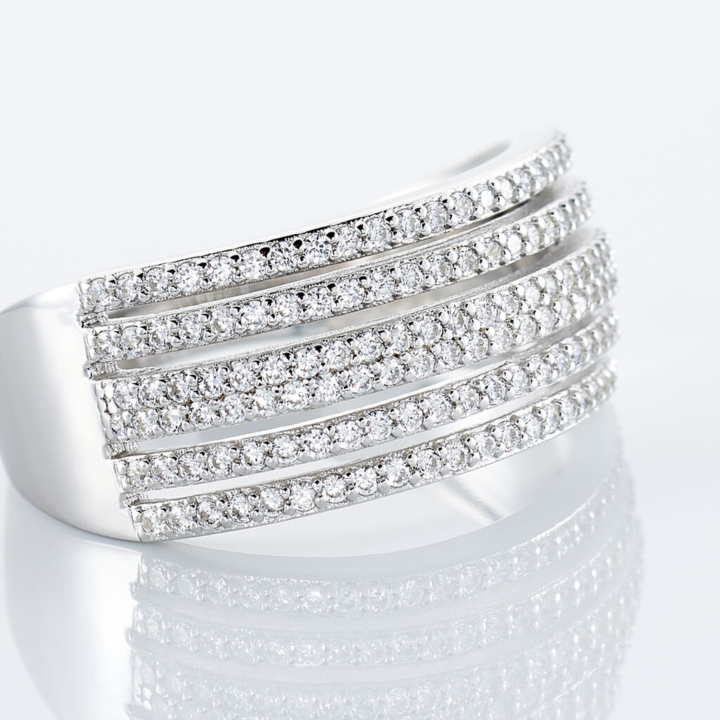 Bague Ilyana Argent Oxyde De Zirconium - Bagues avec pierre Femme | Histoire d’Or