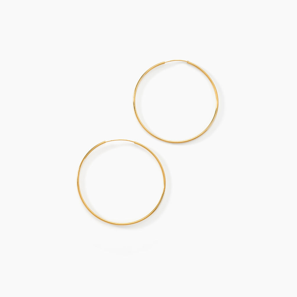 Cr&eacute;oles Muses Or Jaune - Boucles d'oreilles cr&eacute;oles Femme | Histoire d&rsquo;Or