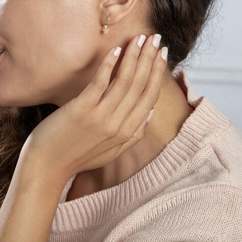 Créoles Belita Or Jaune - Boucles d'Oreilles Etoile Femme | Histoire d’Or