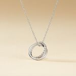 Collier Argent Blanc Circus Oxyde De Zirconium Maille - Colliers fantaisie Femme | Histoire d&rsquo;Or