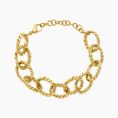 Bracelet Doria Acier Jaune - Bracelets cha&icirc;ne Femme | Histoire d&rsquo;Or