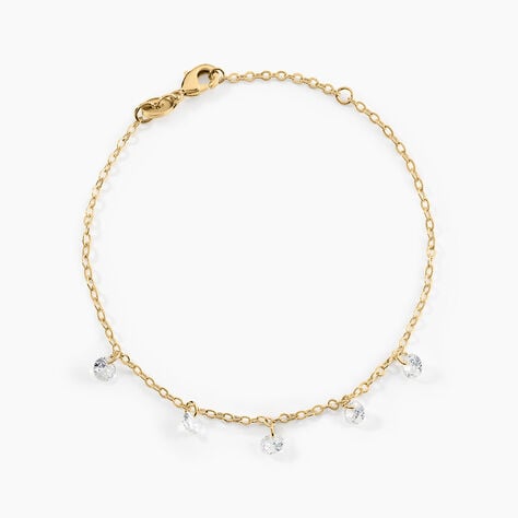 Bracelet Myosothis Plaqu&eacute; Or Oxydes De Zirconium - Bracelets Femme | Histoire d&rsquo;Or