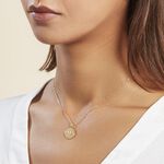 Pendentif Saint Christophe Diamante Or Jaune - Pendentifs Bapt&ecirc;me Famille | Histoire d&rsquo;Or