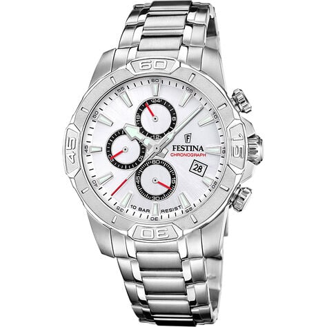 Montre Festina Timeless Chronograph Argenté - Montres Homme | Histoire d’Or