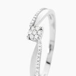 Bague Callysta Or Blanc Diamant - Bagues avec pierre Femme | Histoire d&rsquo;Or