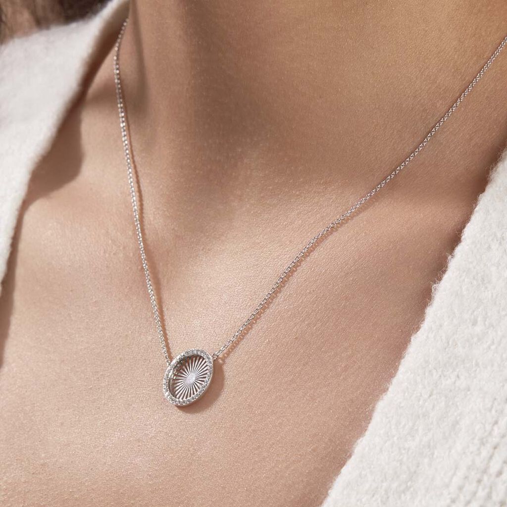 Collier Feliz Argent Blanc Oxyde De Zirconium - Colliers fantaisie Femme | Histoire d’Or