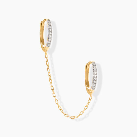 Bijou D'oreille Unitaire Feliciano Or Jaune Diamant - Ear cuffs Femme | Histoire d&rsquo;Or