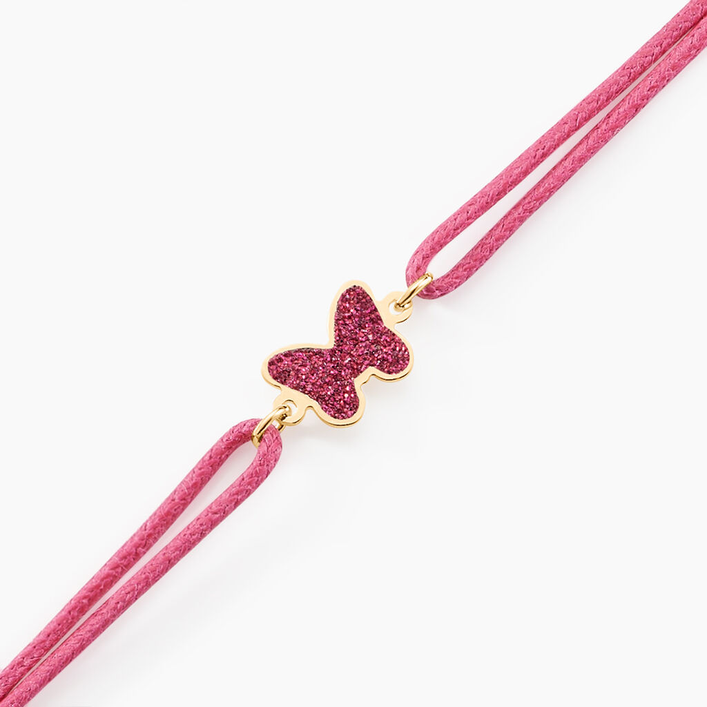 Bracelet Solena Papillon Or Jaune - Bracelets cordon Enfant | Histoire d&rsquo;Or