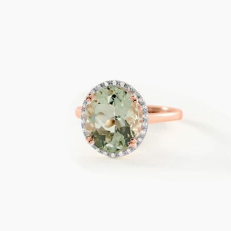 Bague Anna Or Rose Amethyste Et Diamant - Bagues solitaires Femme | Histoire d&rsquo;Or