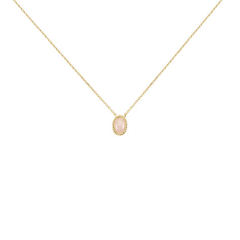 Collier Plaqu&eacute; Or Jaune Phileas Quartz - Colliers Femme | Histoire d&rsquo;Or