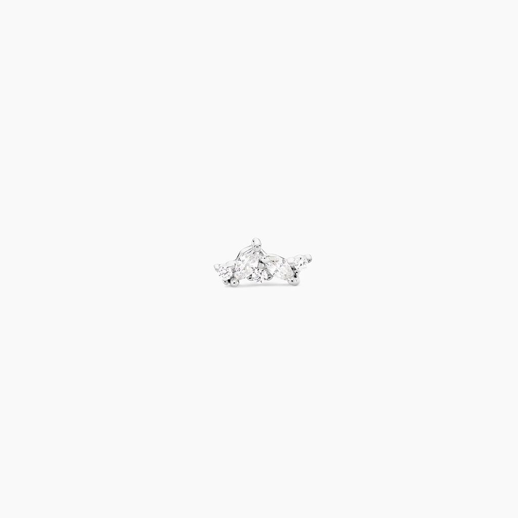 Piercing Odyle Argent Blanc Oxyde De Zirconium - Piercings d'oreilles Femme | Histoire d&rsquo;Or