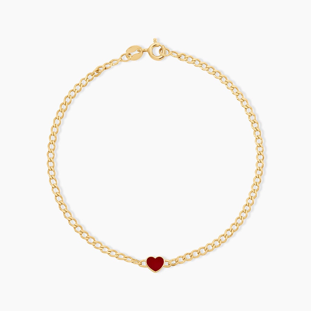 Bracelet Sweetheart Argent Dor&eacute; A L'Or 750/1000 - F&ecirc;te des m&egrave;res Femme | Histoire d&rsquo;Or