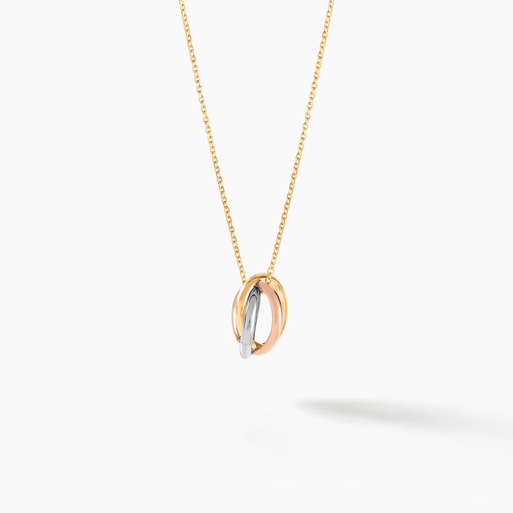 Pendentif Ferdinanda Entrelace Or Tricolore - Pendentifs Femme | Histoire d&rsquo;Or
