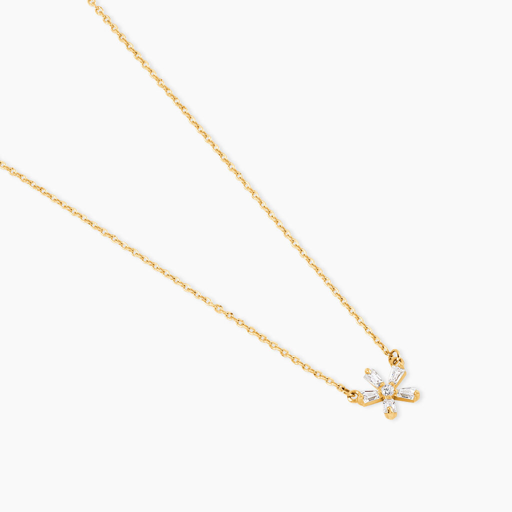 Collier Ilyna Or Jaune Oxyde De Zirconium - Colliers Enfant | Histoire d&rsquo;Or