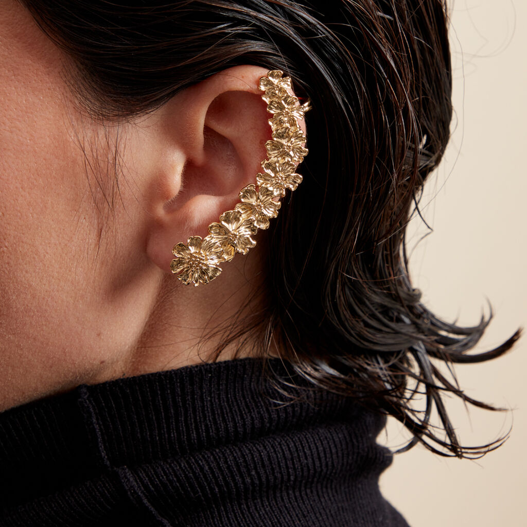 Bijou D'oreille Grimpant Unitaire Acier Inoxydable Jaune Dyonis - Boucles d'oreilles fantaisie Femme | Histoire d’Or