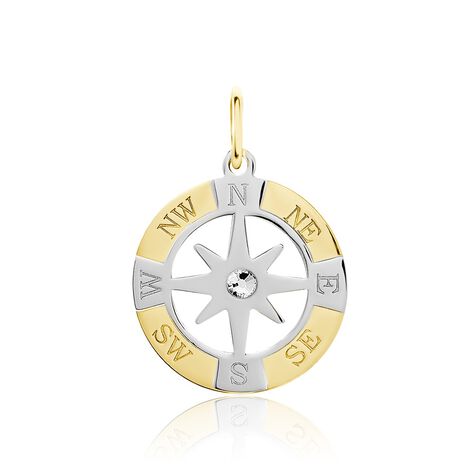 Pendentif Demyan Or Bicolore Oxyde De Zirconium - Pendentifs Homme | Histoire d’Or