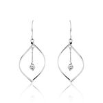 Boucles D'oreilles Pendantes Melaine Argent Blanc - Boucles d'oreilles fantaisie Femme | Histoire d&rsquo;Or