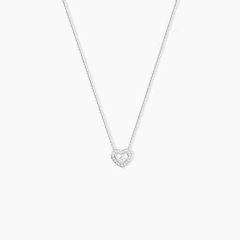 Collier Purete Or Blanc Diamant - Colliers Femme | Histoire d’Or