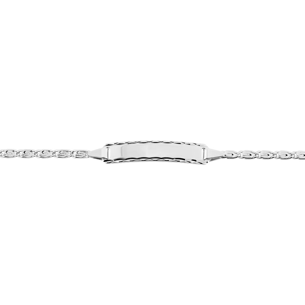 Bracelet Identité Argent Blanc Halim  - Bracelets fantaisie Femme | Histoire d’Or