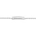 Bracelet Identité Argent Blanc Halim  - Bracelets fantaisie Femme | Histoire d’Or