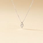 Collier Eirena Or Blanc Diamant - Colliers Femme | Histoire d&rsquo;Or