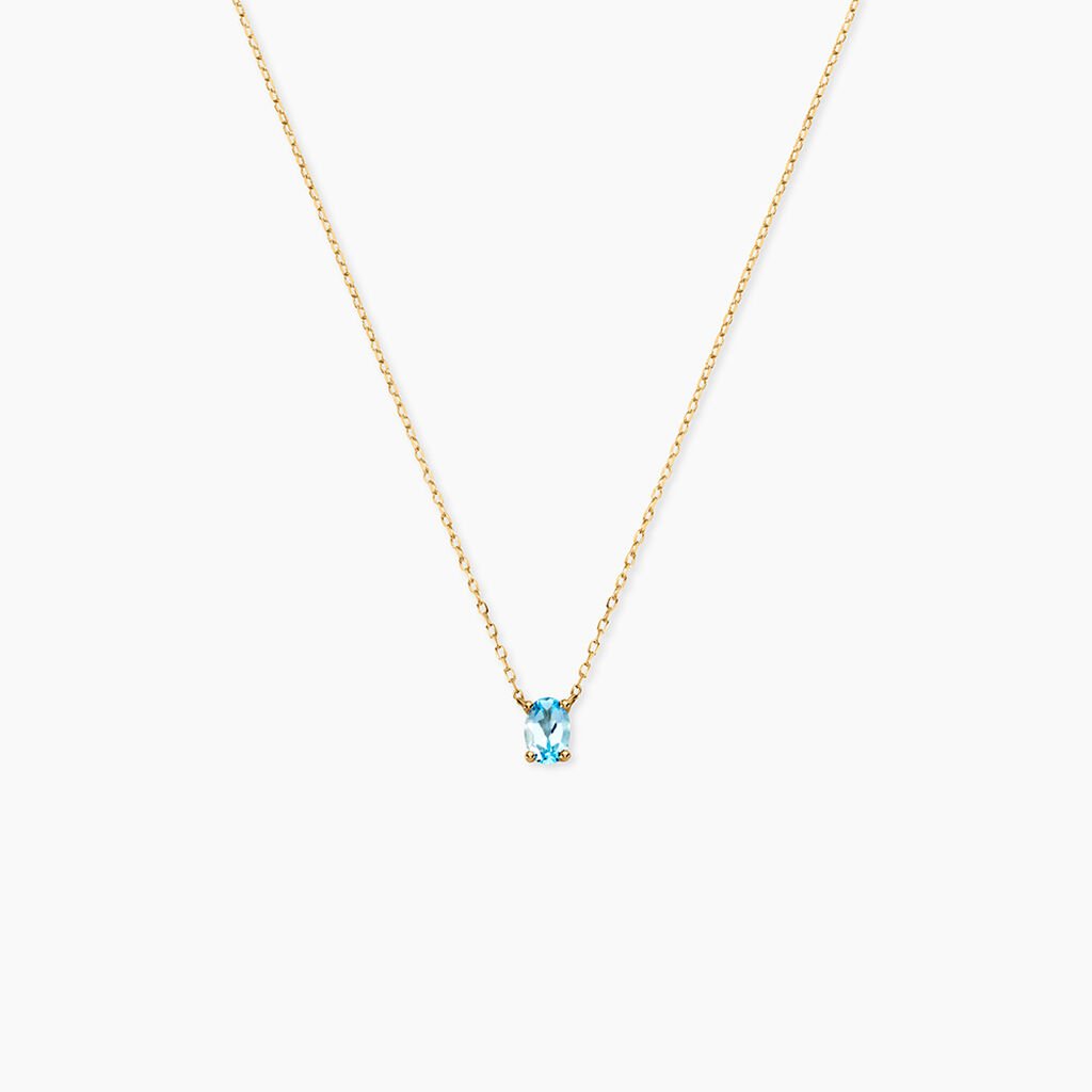 Collier Ovale Or Jaune Topaze - Colliers Femme | Histoire d&rsquo;Or