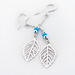 Boucles D'oreilles Pendantes Grethel Argent Blanc Turquoise - Boucles d'oreilles fantaisie Femme | Histoire d’Or