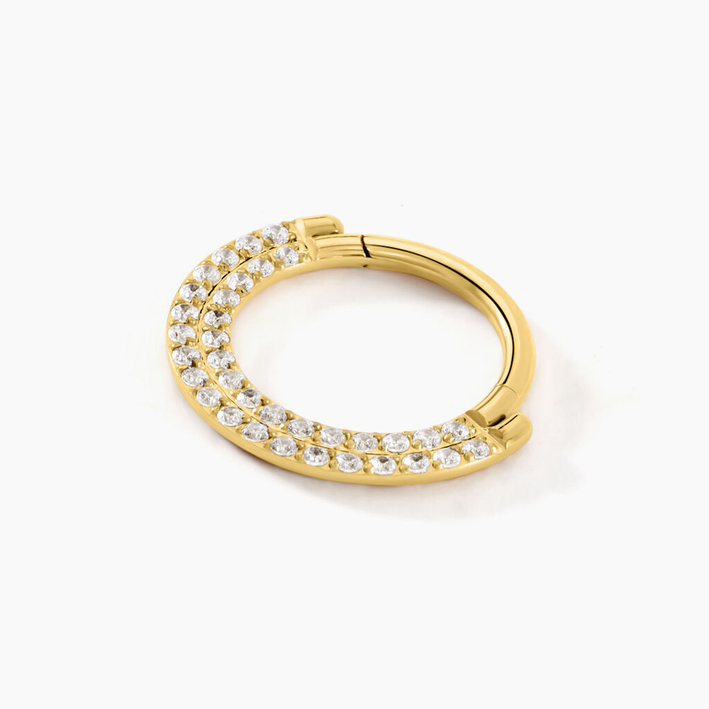 Piercing Septum Bettris Acier Jaune Oxyde De Zirconium - Bijoux Femme | Histoire d’Or