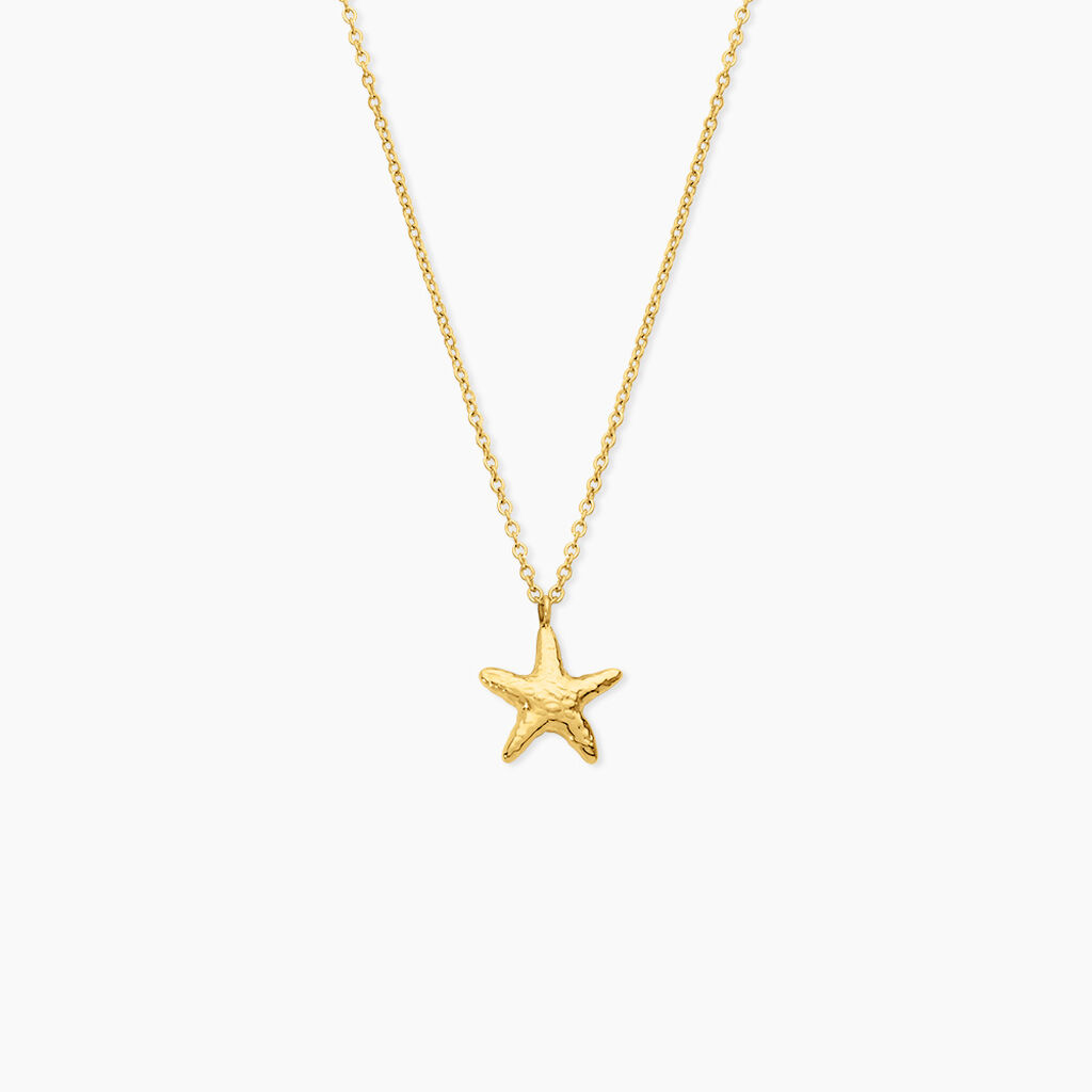 Collier Gwenn Acier Jaune - Bijoux sans pierre Femme | Histoire d&rsquo;Or