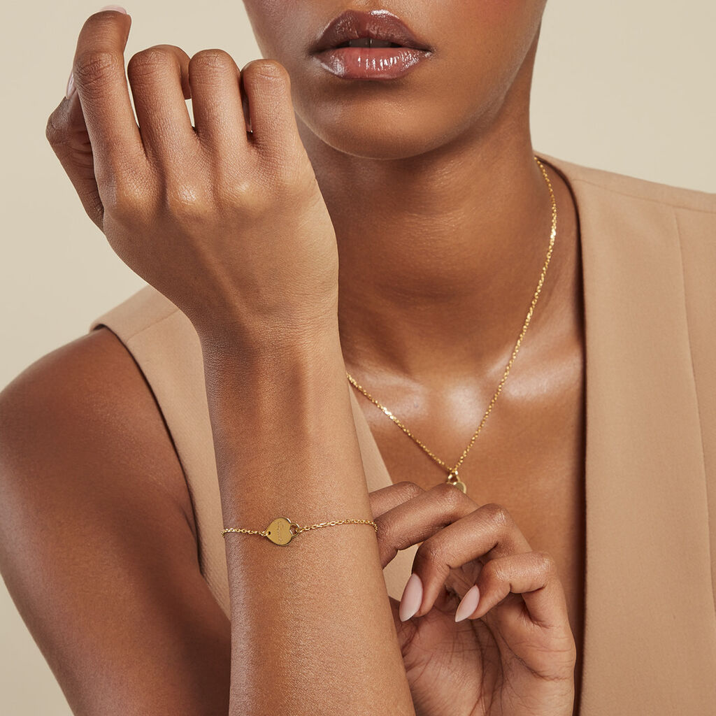 Bracelet Darling Plaqué Or Jaune - Bracelets Coeur Femme | Histoire d’Or